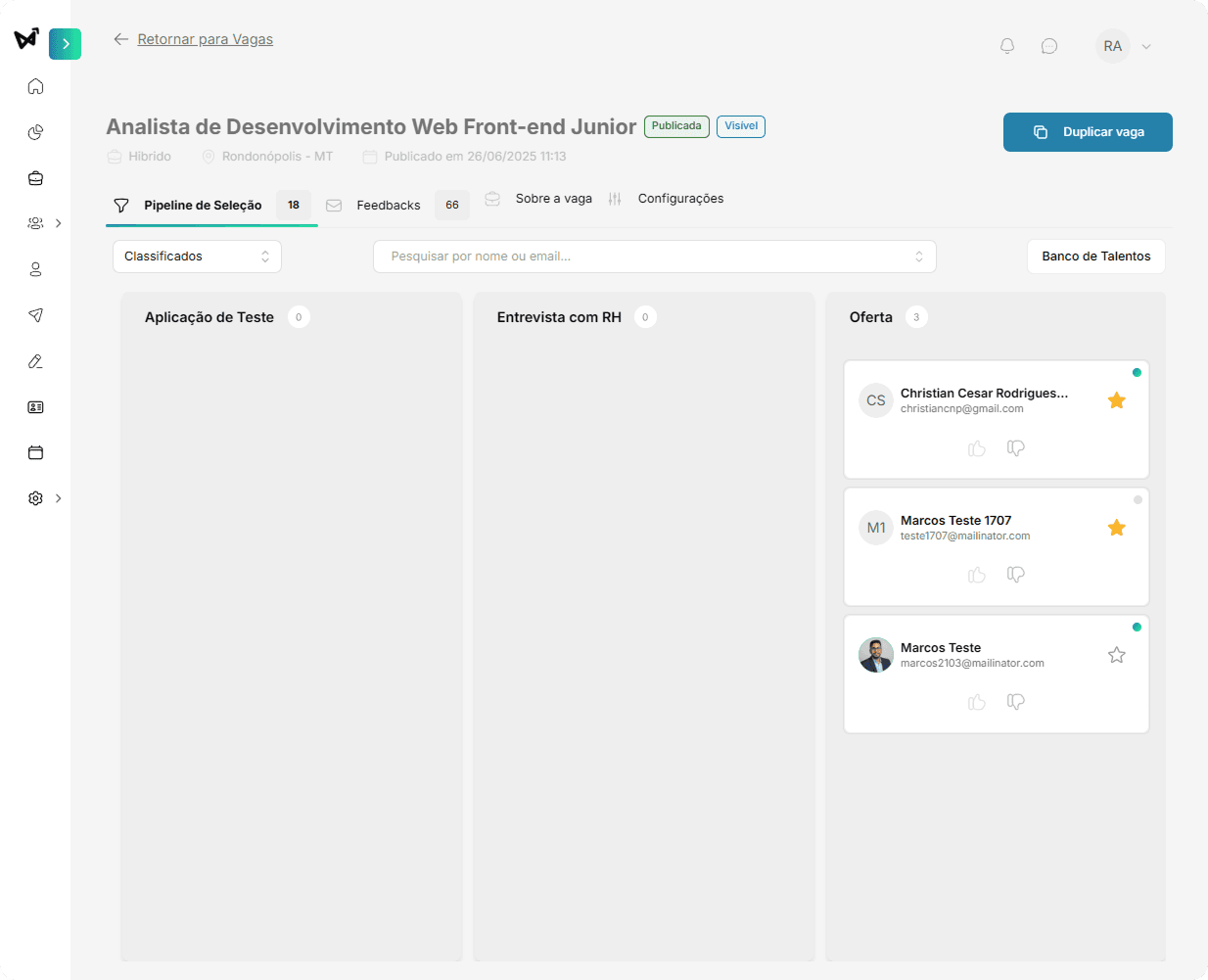 Avanci - PipeLine de Gestão